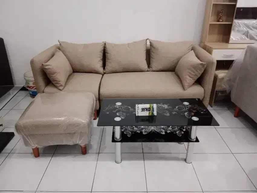 sofa L saku minimalis