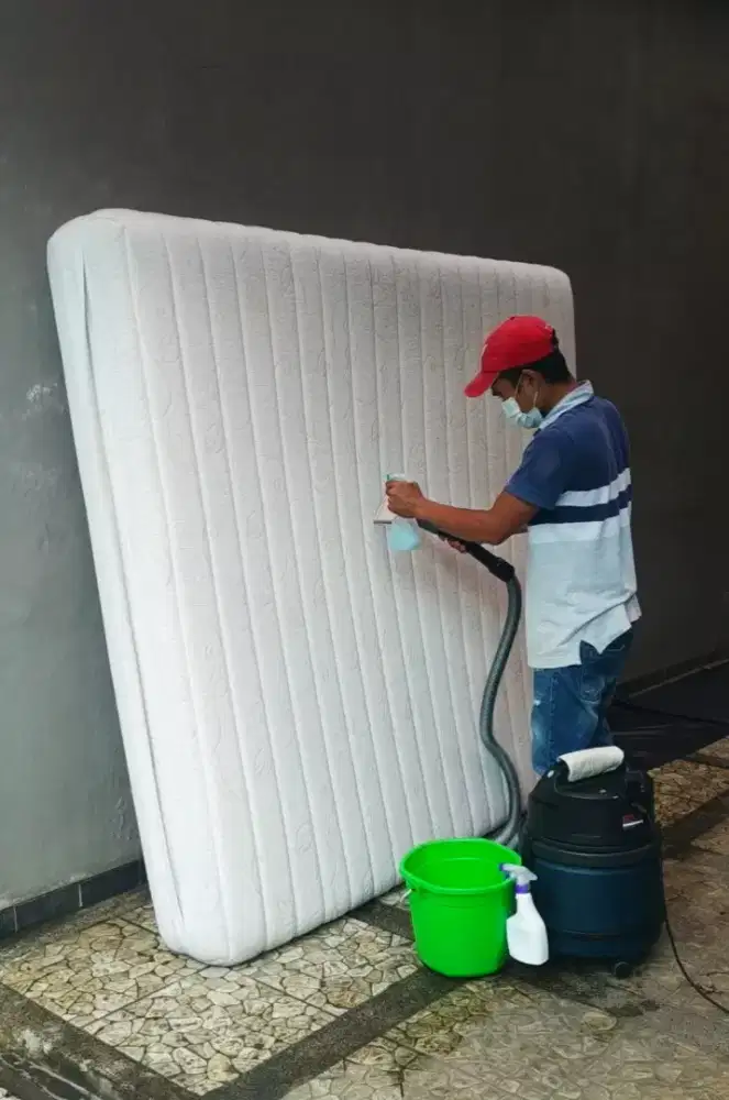 Jasa cuci sofa springbed