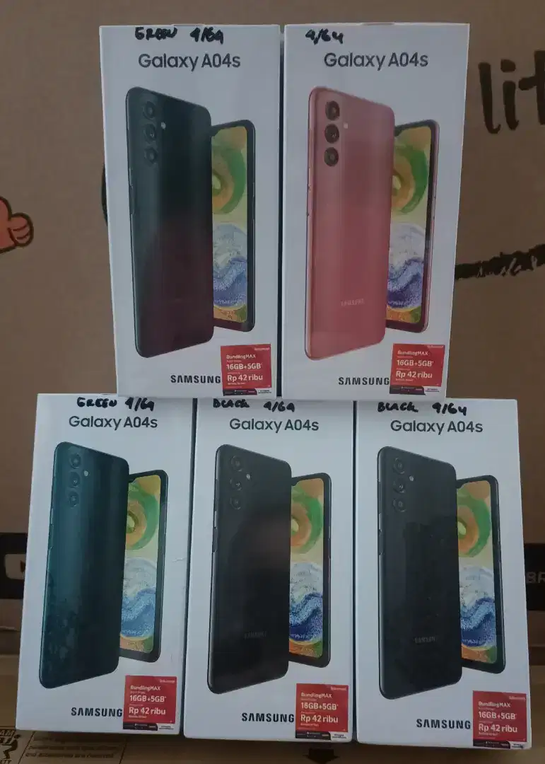 new Samsung A04s-4/64 garansi resmi 1 tahun