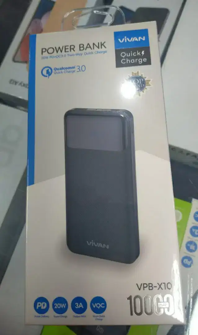 Powerbank Vivan 10.000 Mah VPB-X10 10000mAh Quick Charger