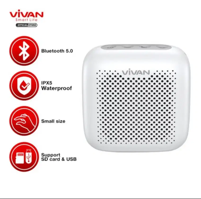 VIVAN VS1 Outdoor Bluetooth 5.0 Speaker Waterprooff