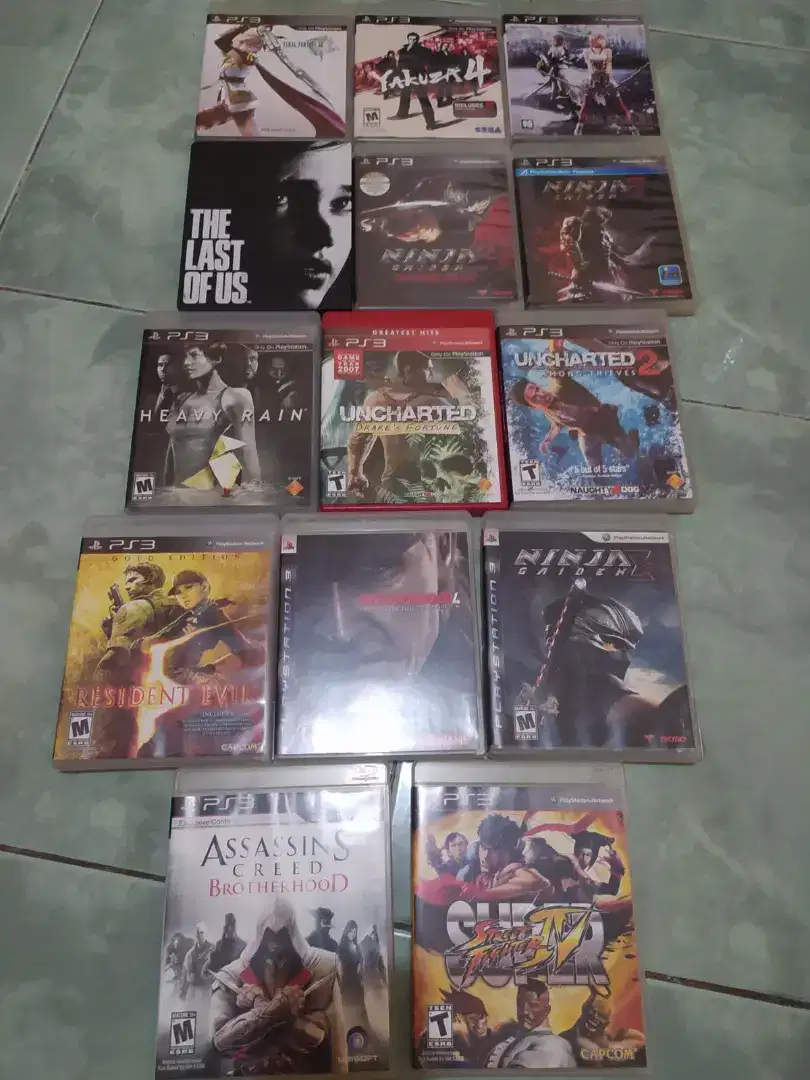 Game PS3 bekas ada 14game. Total 2jt utk 14game, mulus semua