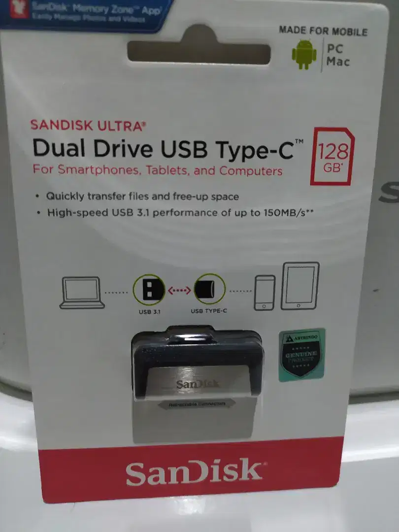 OTG Sandisk 128 gb tipe C