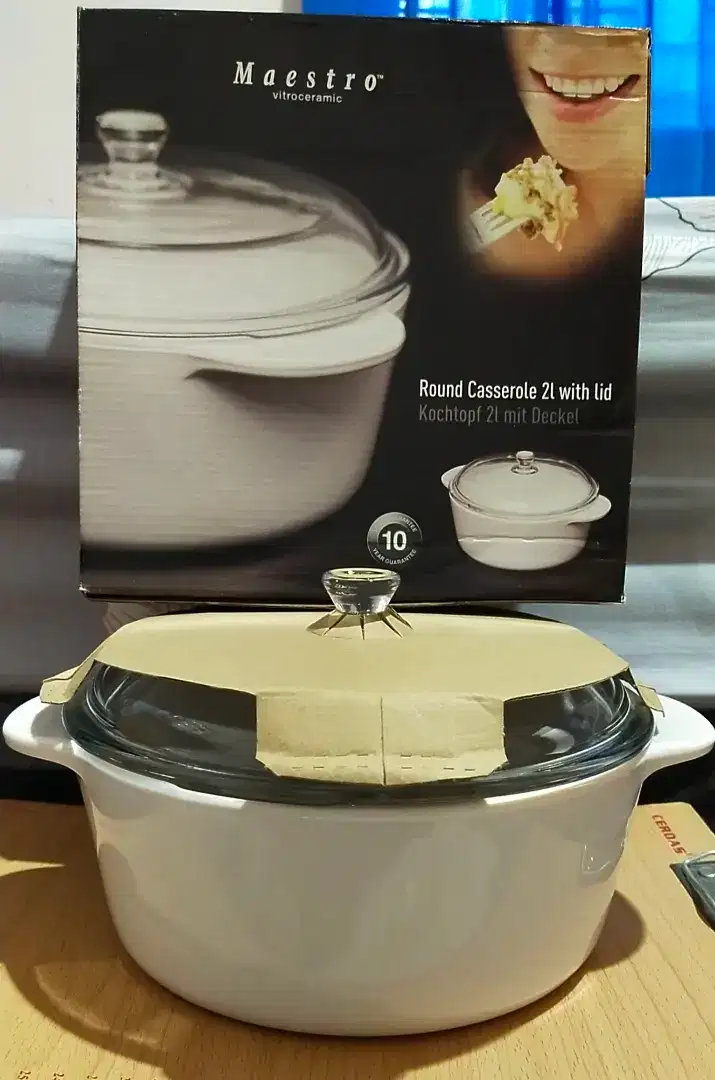 DIJUAL Maestro vitroceramic round casserole 2L with lid