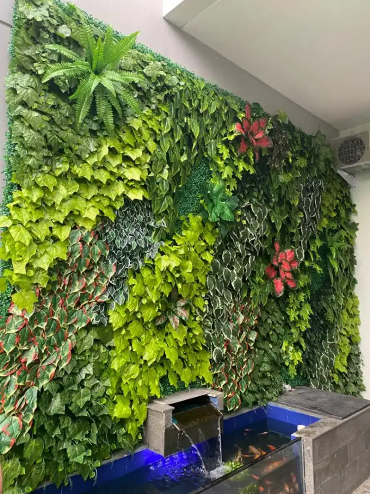 TAMAN VERTIKAL TANAMAN SINTETIS