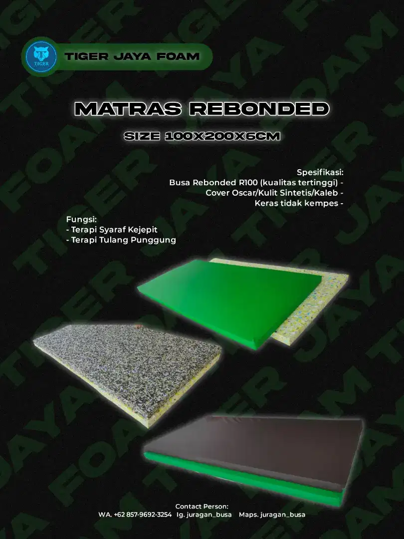 Matras Terapi Syaraf Kejepit Tulang Punggung Matras Rebonded R100