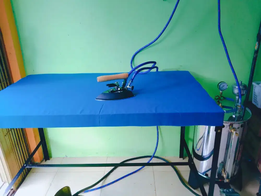 Setrika Uap,Mesin Pengering,Paket Laundry,Meja Setrika Uap,Sperpart.