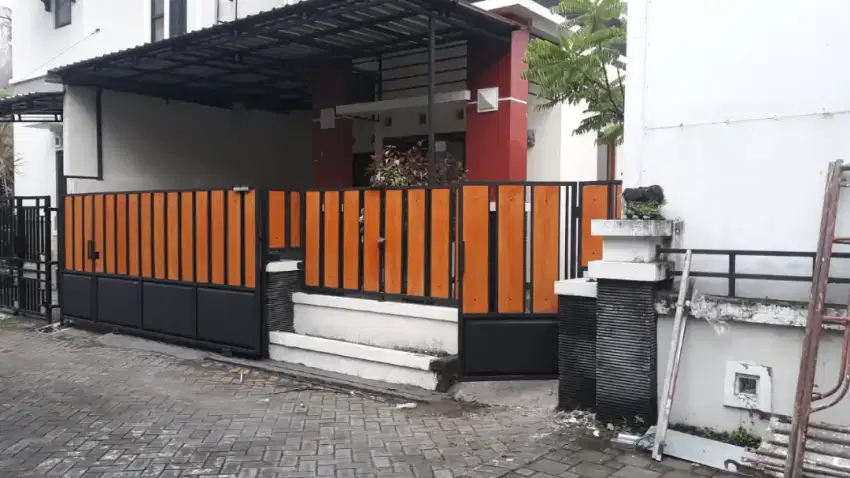 Pagar pintu kanopi gerbang minimalis