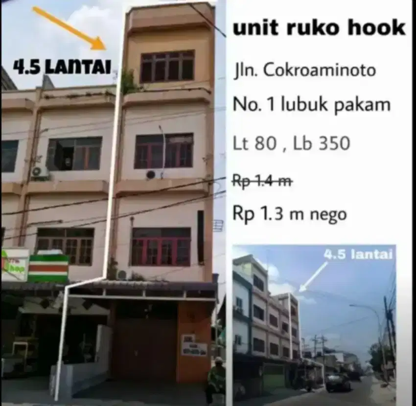 Ruko Cokroaminoto lubuk pakam