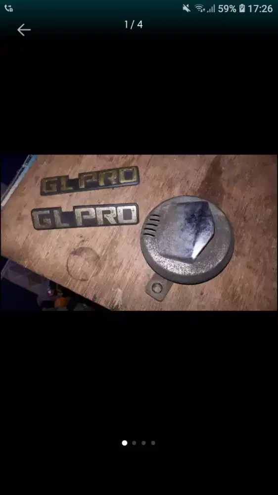 Se psg emblem GL pro bonus klakson asli nya cpt dpt se lg ada nih