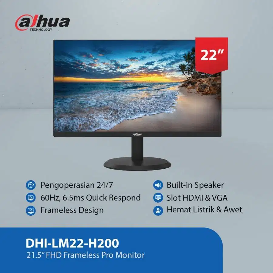 MONITOR LED DAHUA 22 INCH FULL HD