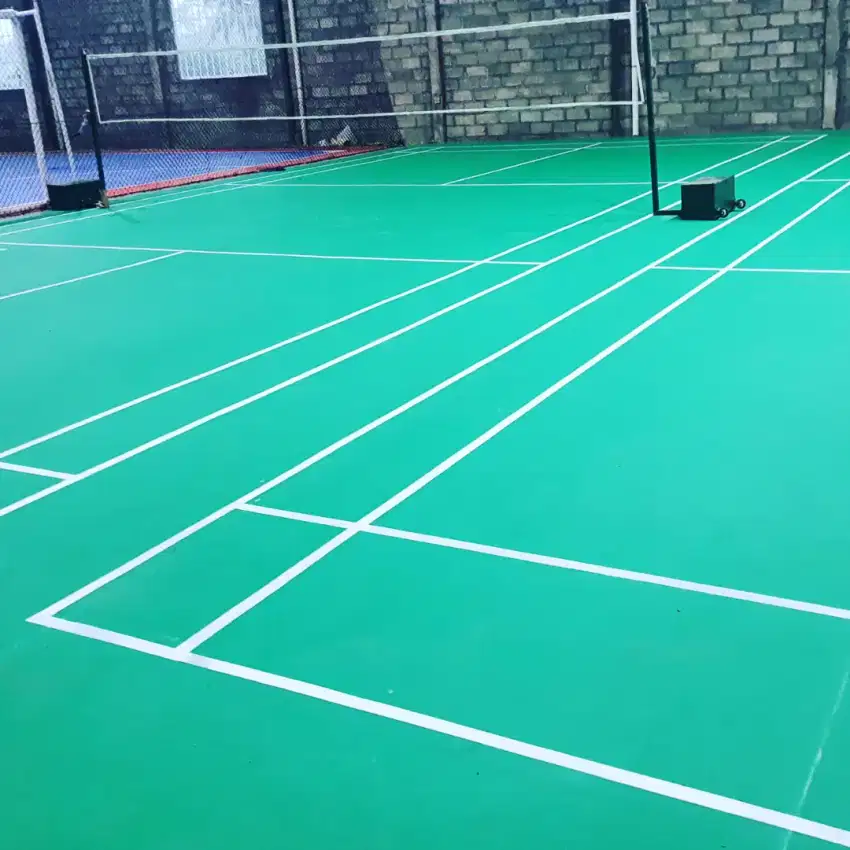 Karpet vinyl lapangan badminton bekas