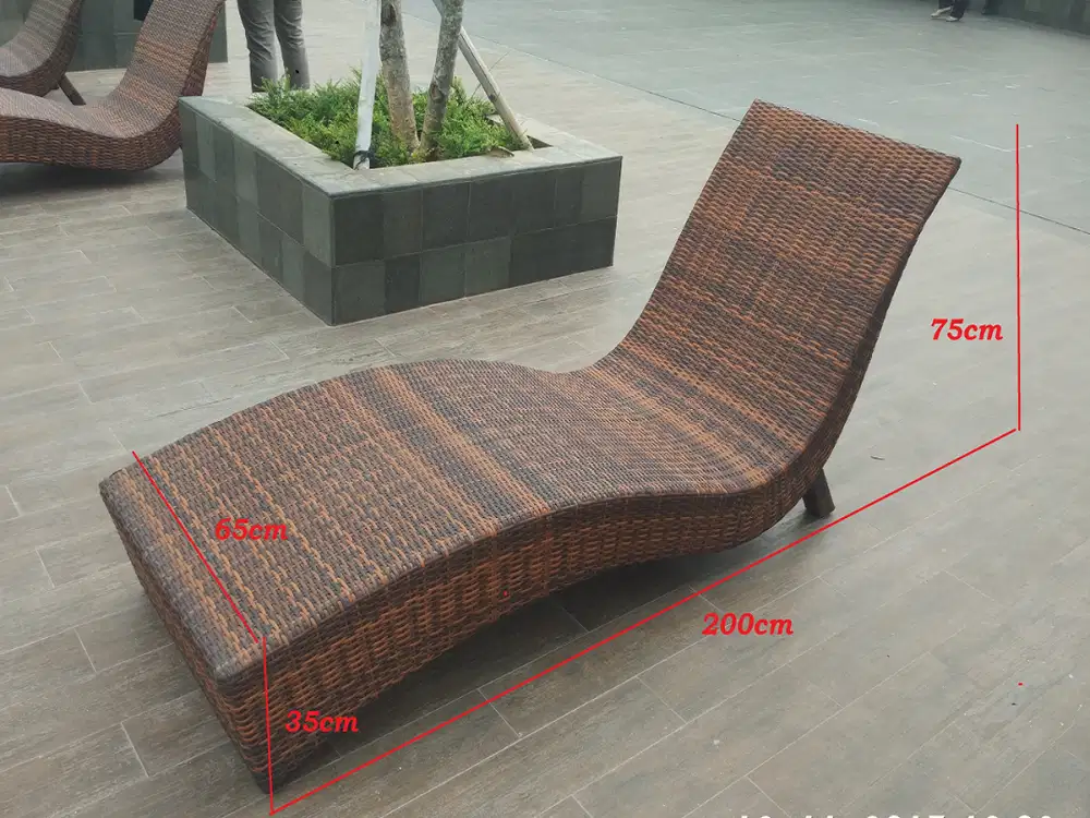 TC ready stock kursi kolam rotan sintetis jabodetabek