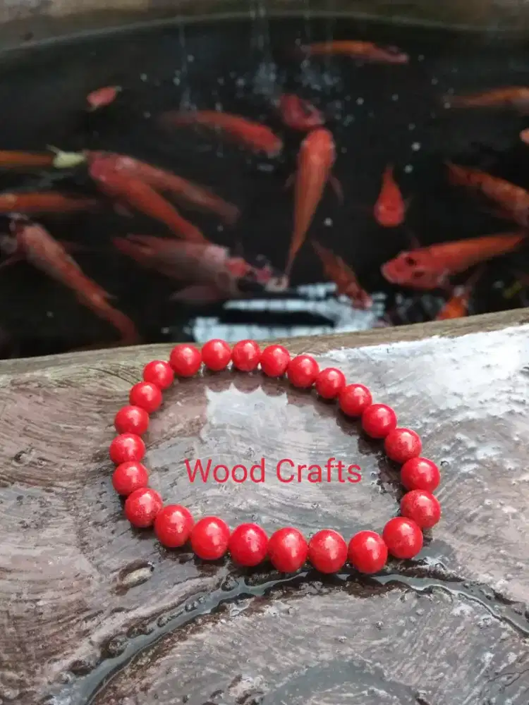 Gelang Red Coral Batu Marjan