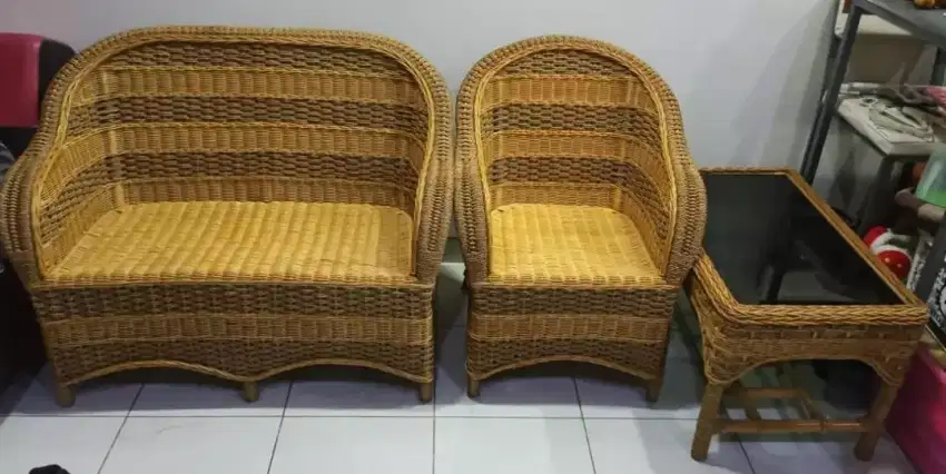 Jual Sofa Rotan 1 Set