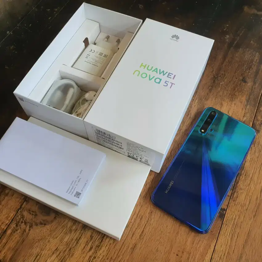 Huawei Nova 5T Blue Mulus Garansi Resmi Ada NFC Ada GMS Nova5T Biru