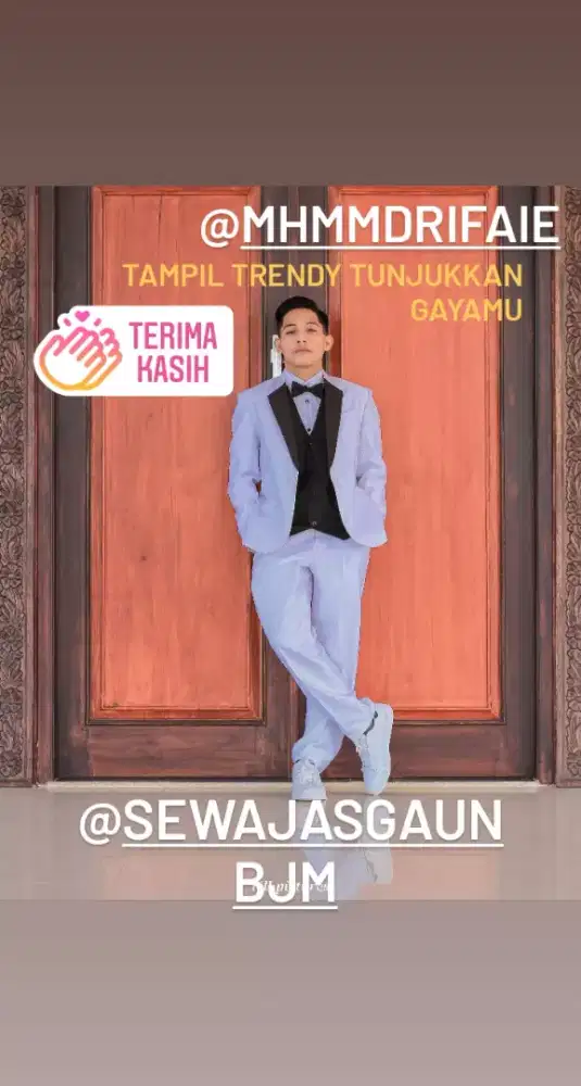 Menjual dan menyewakan jas slimfit