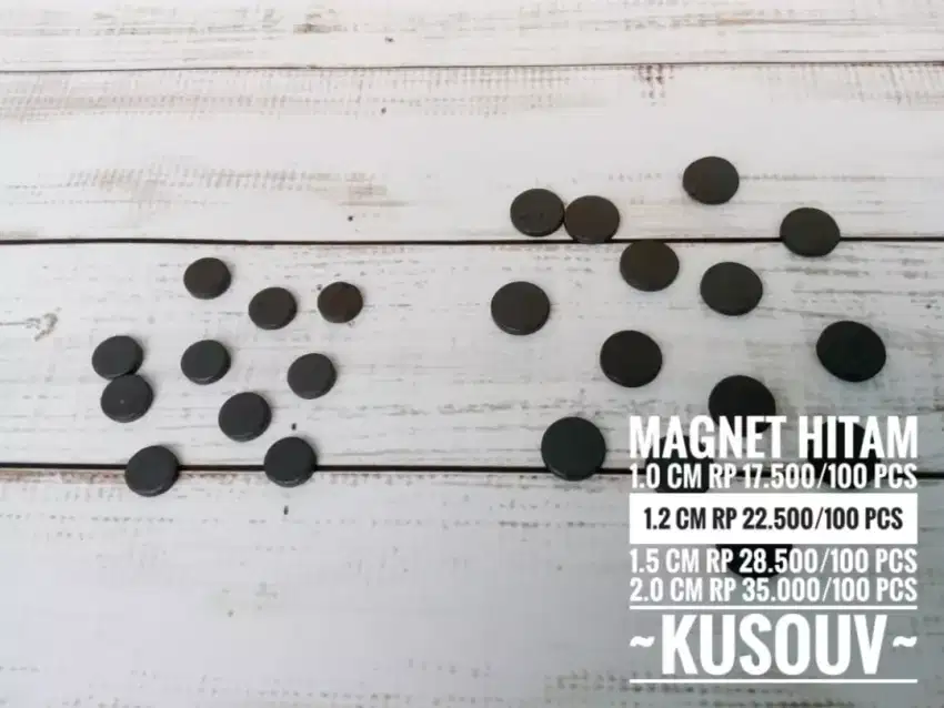 Magnet Hitam/Magnet Kulkas Bolak Balik