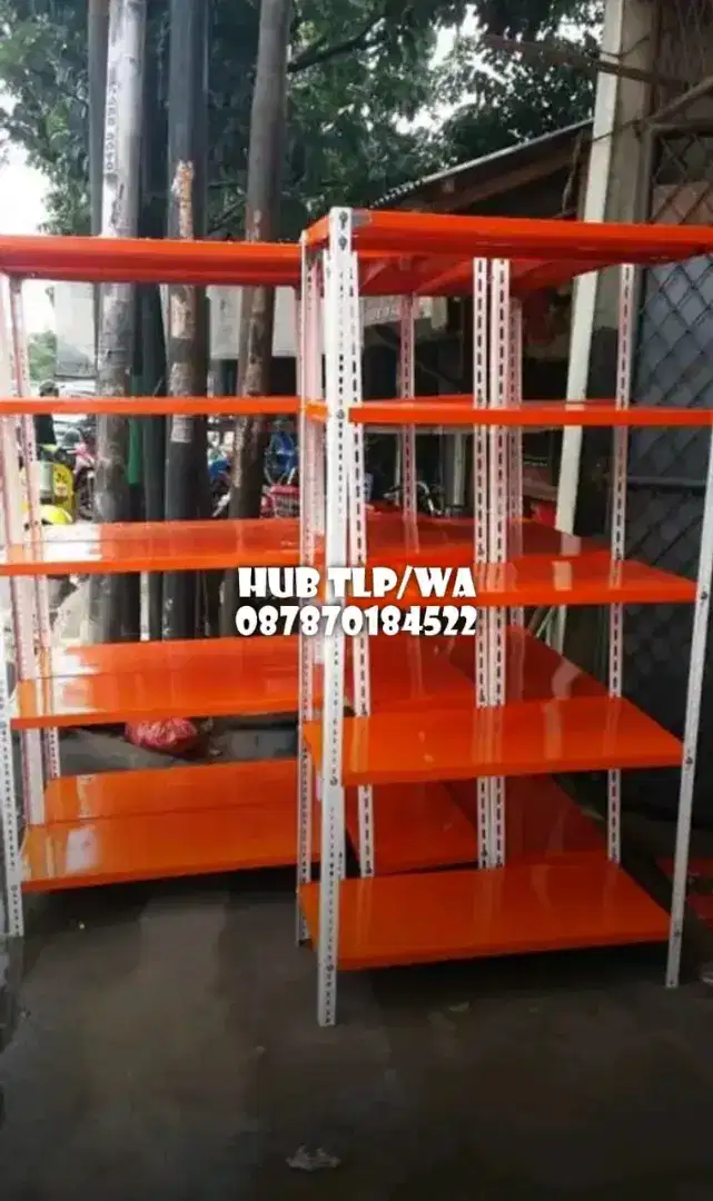 Rak Besi Siku Berlubang 5 Susun Terima Pesanan