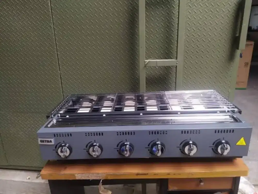 Kompor Gas Panggang Getra 6 Tungku OL-6B Pemanggang Bakaran