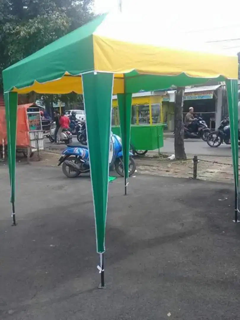 Tenda cafe sistem bongkar pasang ya