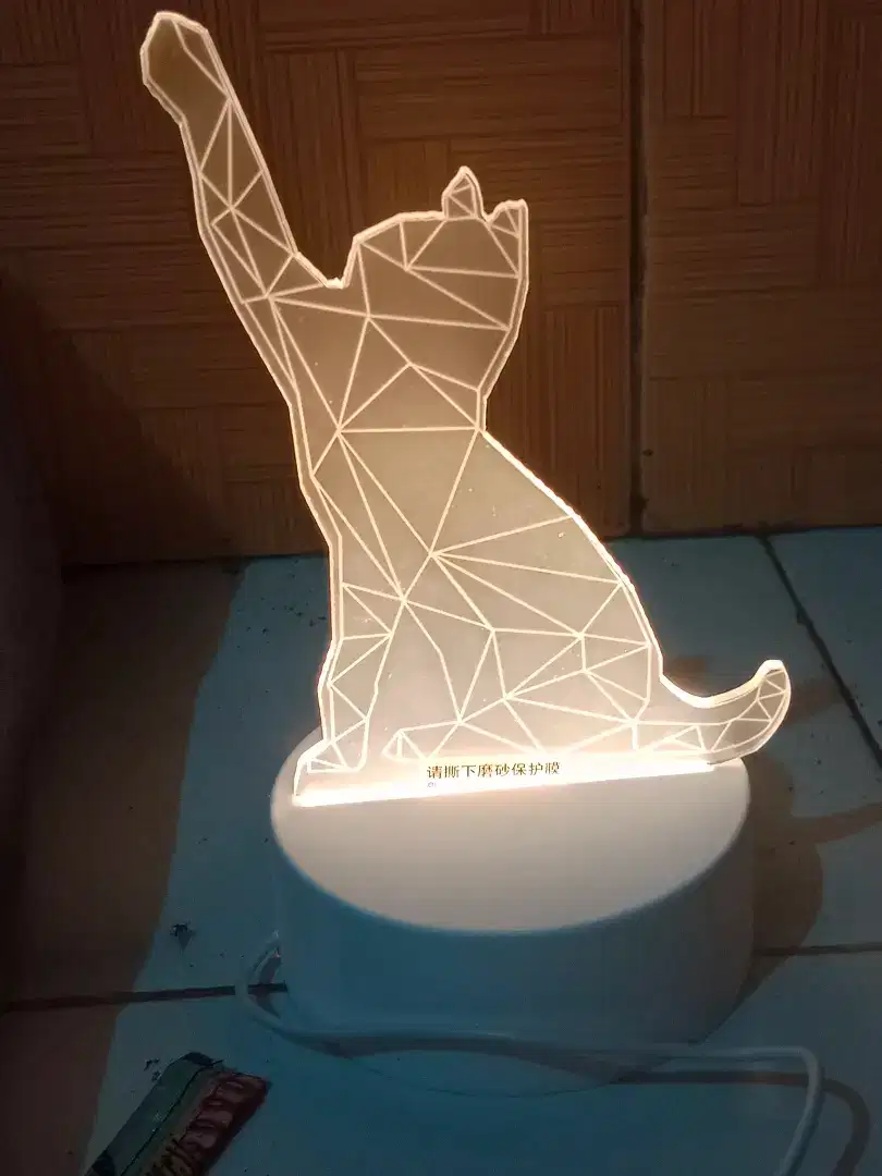 Lampu Tidur unik 3D