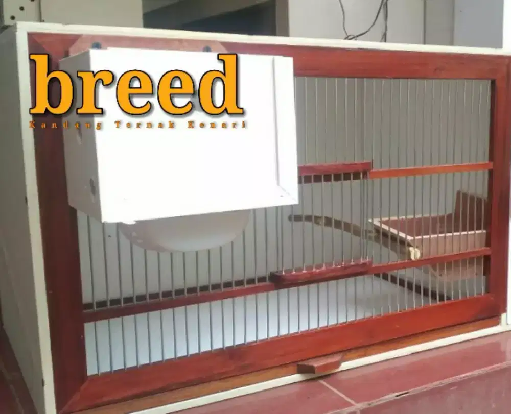 Kandang ternak burung kenari knockdown kotak sarang luar dan dalam