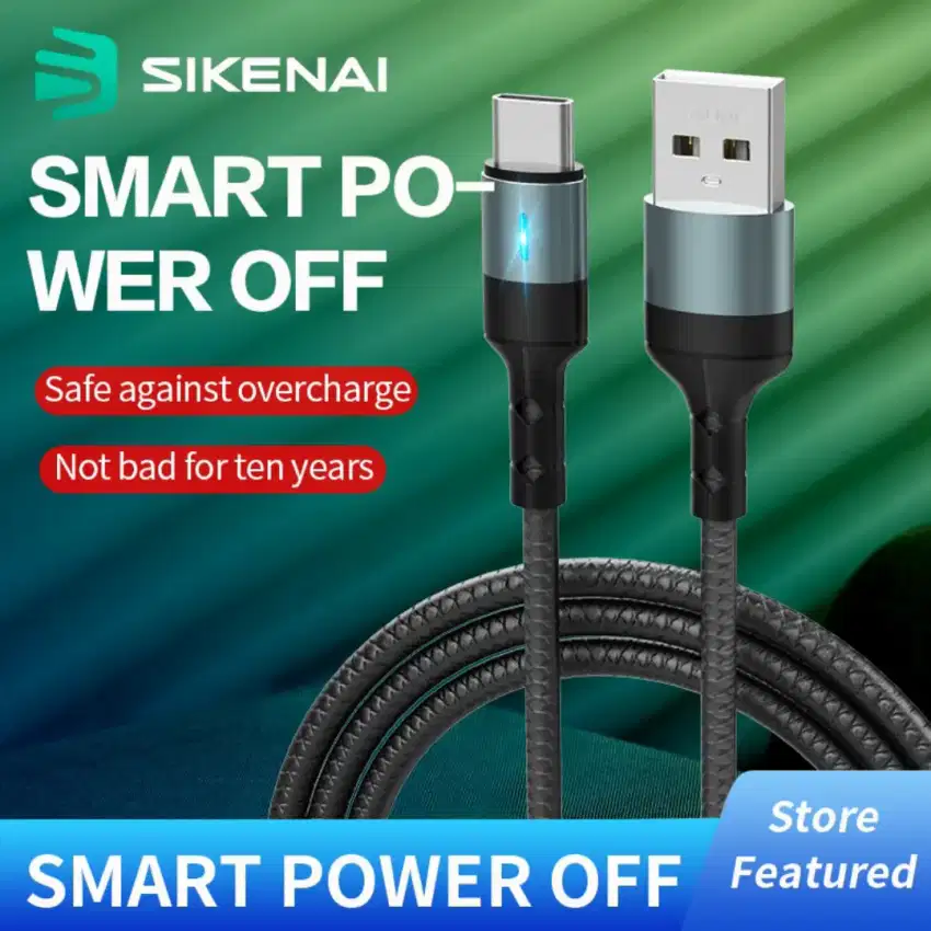 Kabel Auto Disconnect Smart Power Off Fast Charging TYPE-C 5A 1.2M