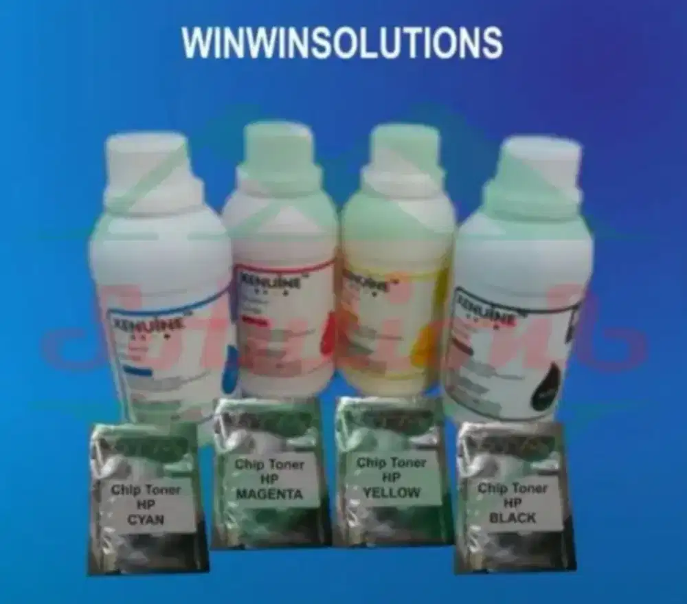 Serbuk Toner + Chip 1x refill HP CP1025 / CE310A / CE311A / CP1025 Y