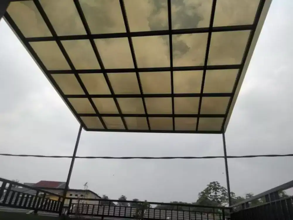 Kanopi rumah minimalis Atep solarflet