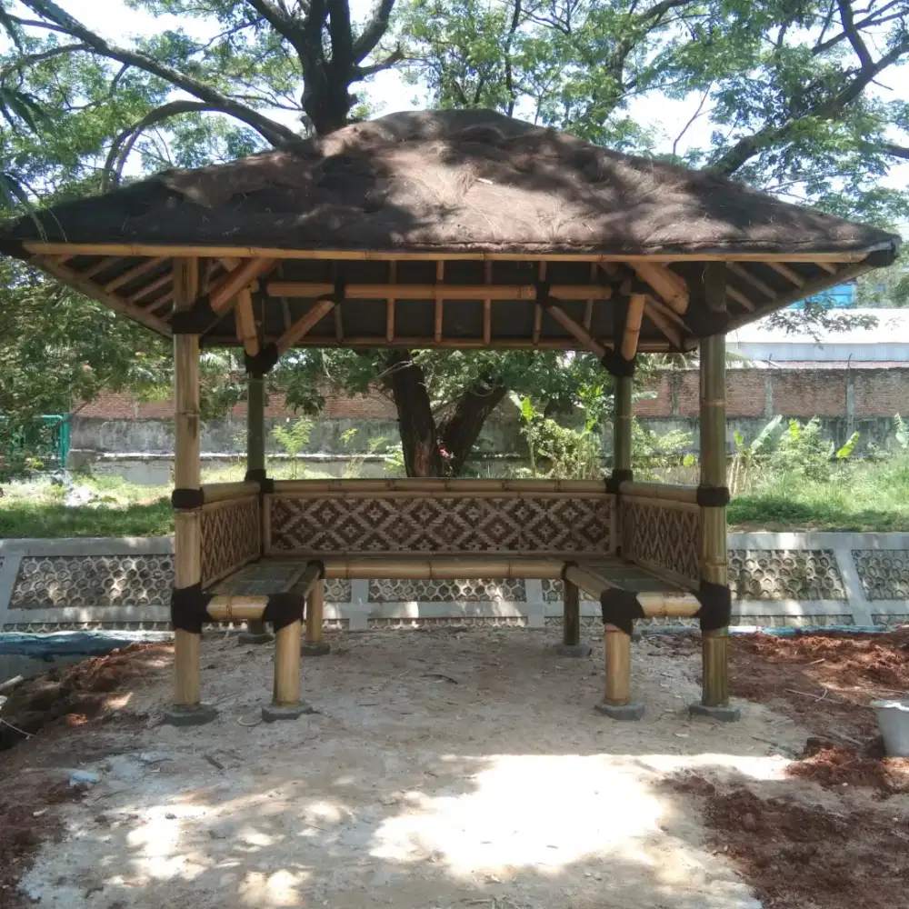Saung Gazebo Bambu Murah Dan Berkualitas