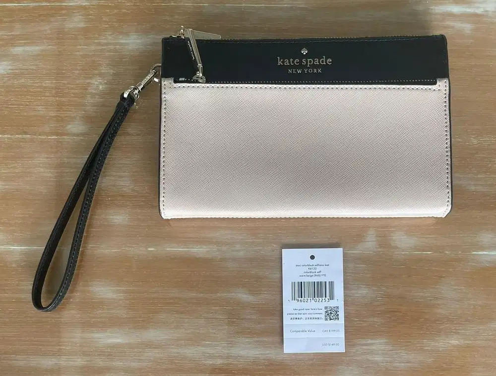 pouch wrislet katespade stacy colourblock