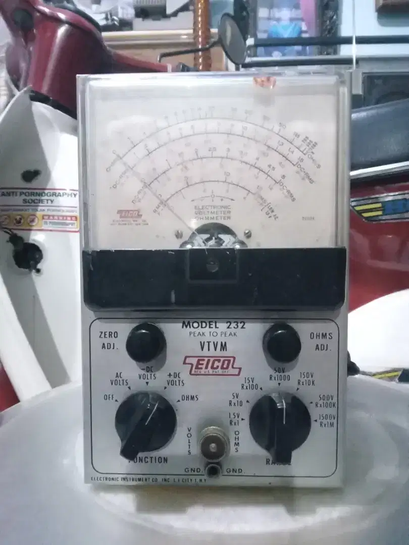 EICO 232 VTVM vintage Vacuum.Tube Voltmeter/ Ohmmeter kit klasik rare