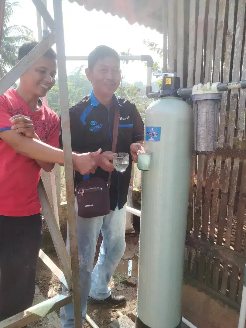 Filter saringan air kuning berminyak keruh bau butek dll