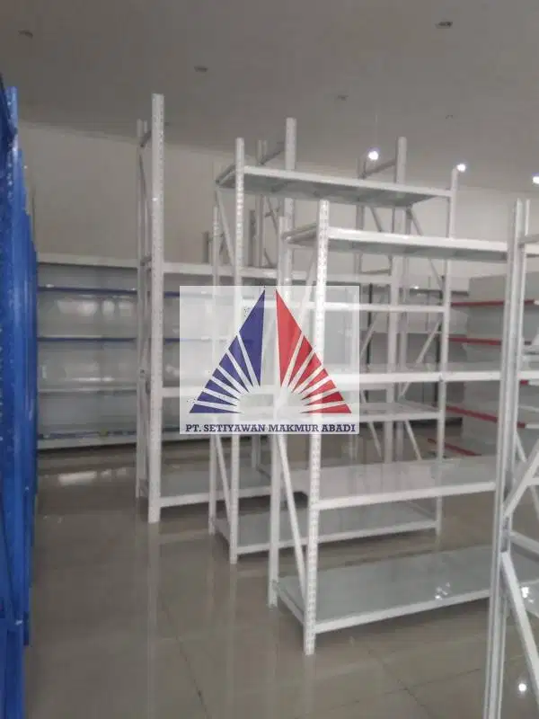 RAK SHELVING LIGHT DUTY UNTUK KEBUTUHAN USAHA KAP 150KG - 500KG/LEVEL