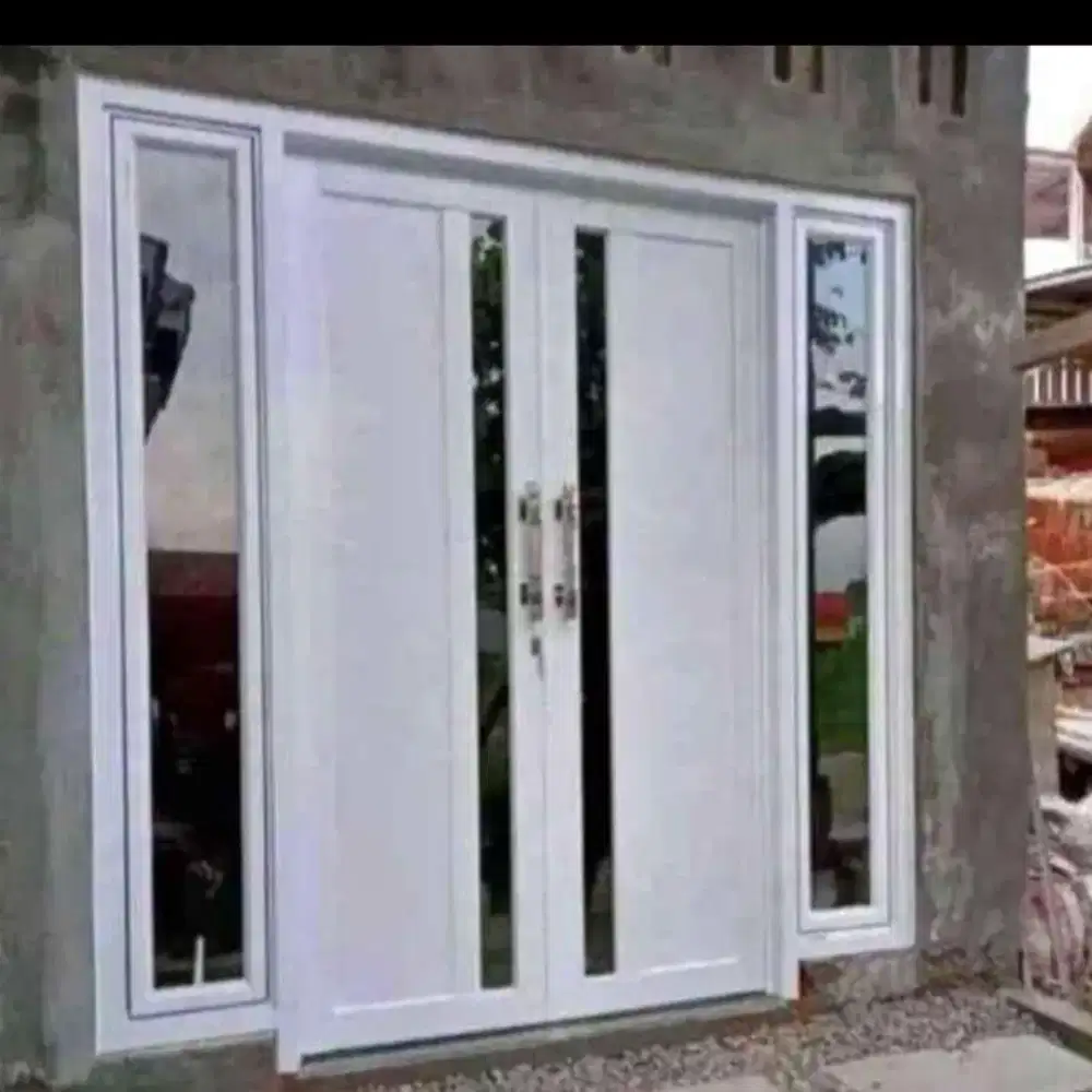 Pintu panel aluminium & jendela aluminium