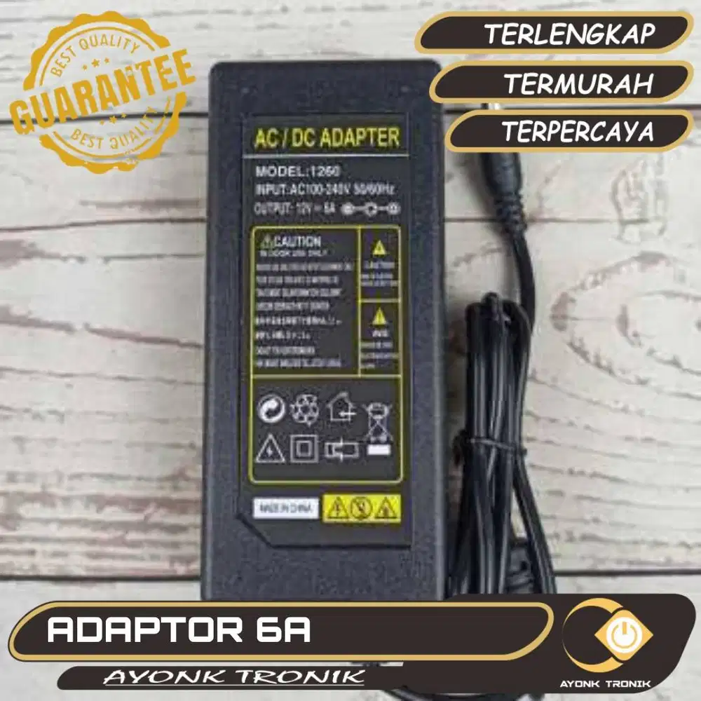 VBS Power Adaptor LED Strip Monitor DC 12V 6A - JCY-1260