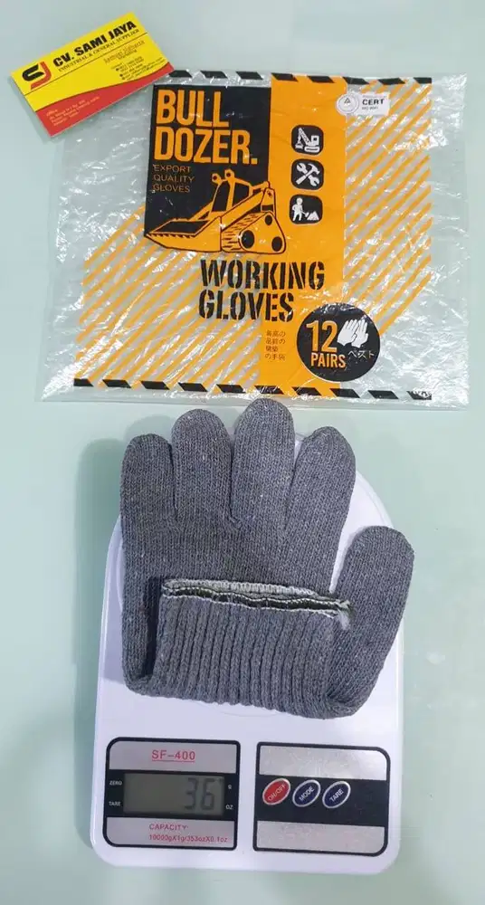 Sarung Tangan Abu BULDOZER (B8)