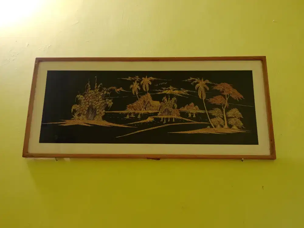 Pajangan hiasan pemandangan dekorasi rumah unik bigsize