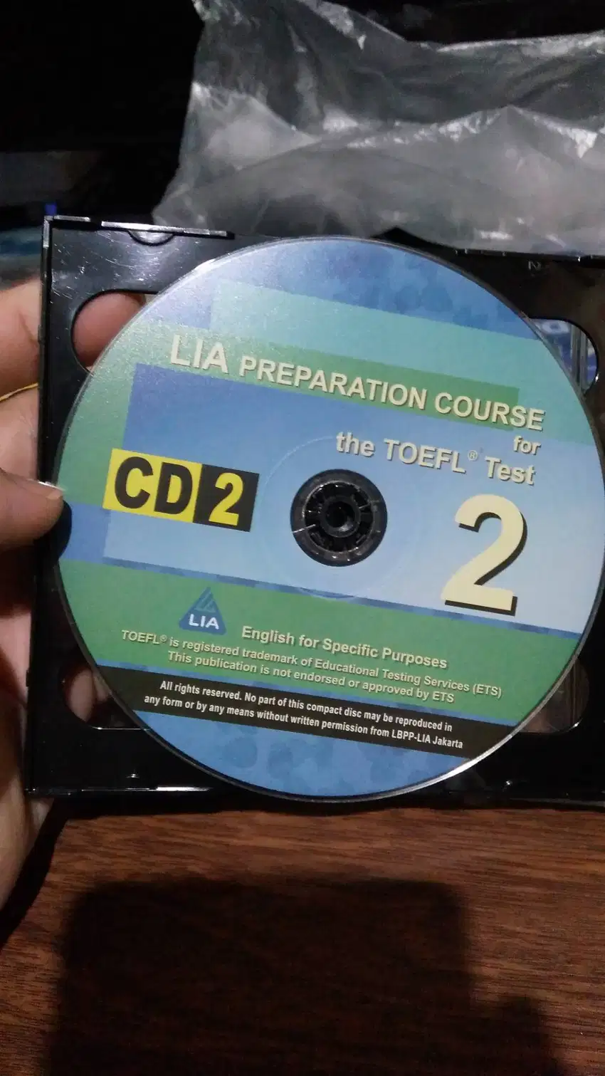 6 Buah. CD Audio TOEFL. Original Koleksi Pribadi