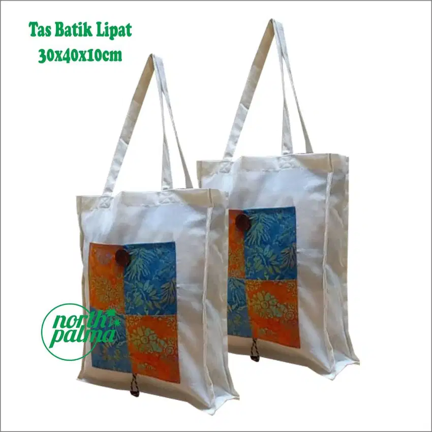 TAS TOTE BAG GOODIE BAG BATIK LIPAT SOUVENIR PERNIKAHAN SEMINAR ETNIK