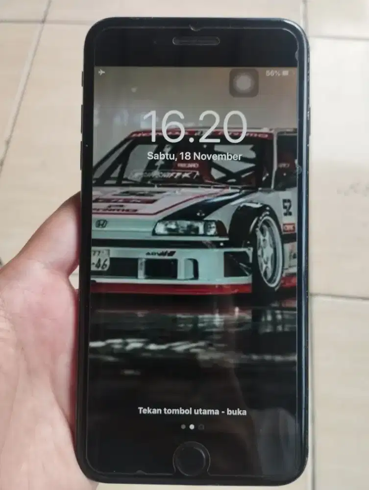 Iphone 7+/7 Plus 256GB Lengkap WiFi Only Sinyal Mencari Finger OFF