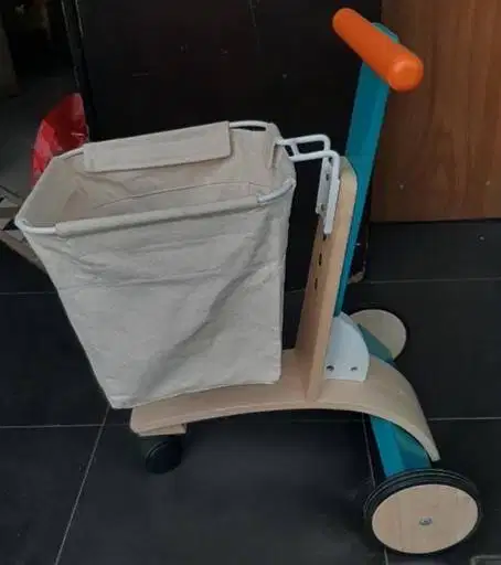 PlanToys Wooden Shopping Cart /mainan keranjang anak2