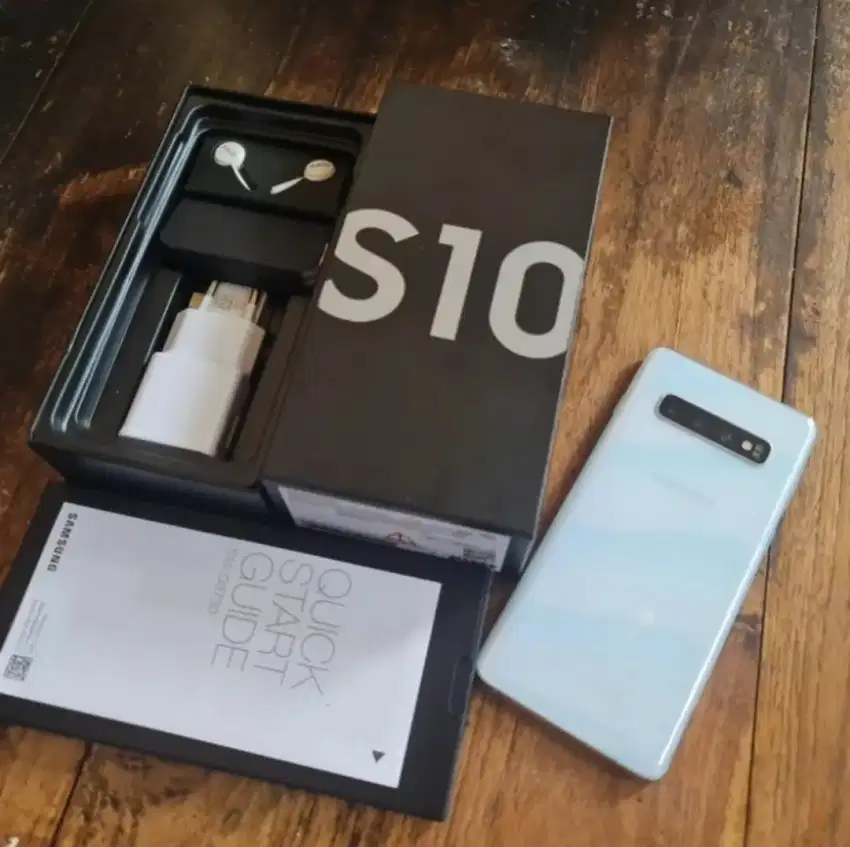 Samsung S10 SEIN White Fullset Ori Normal Galaxy S10 HP Kecil