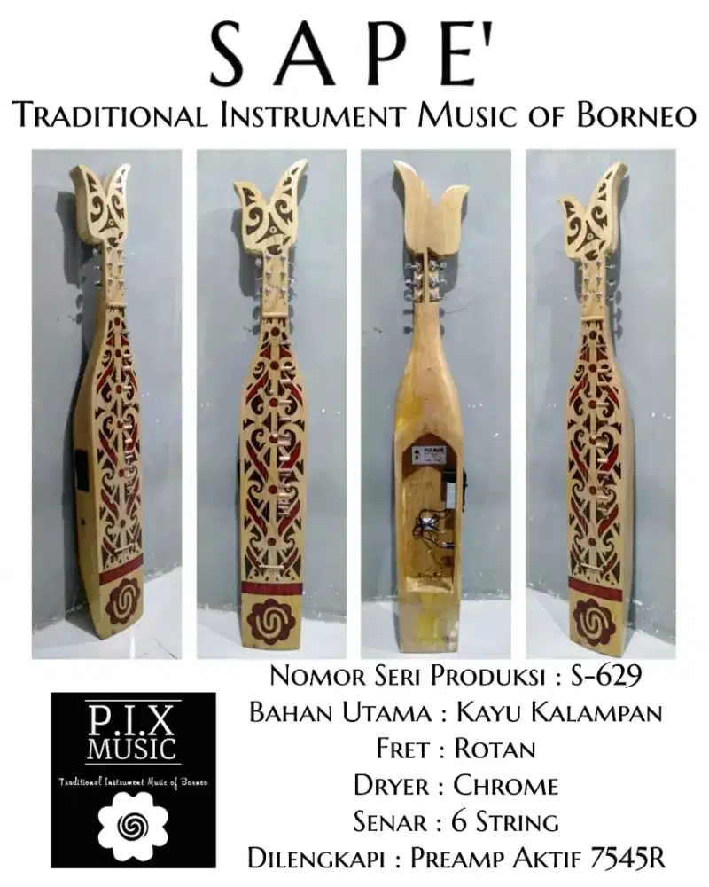 (Sape Alat Musik Tradisional Kalimantan)