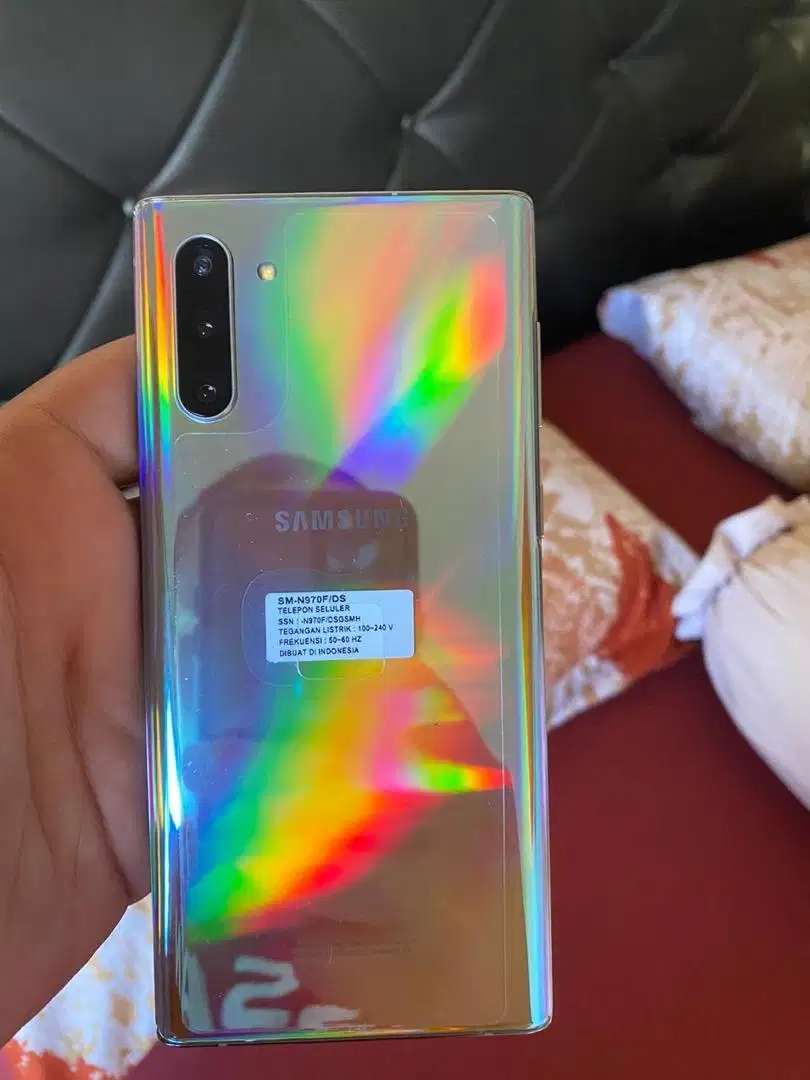 dijual samsung galaxy note 10 warna aura glow 256gb garansi sein indo
