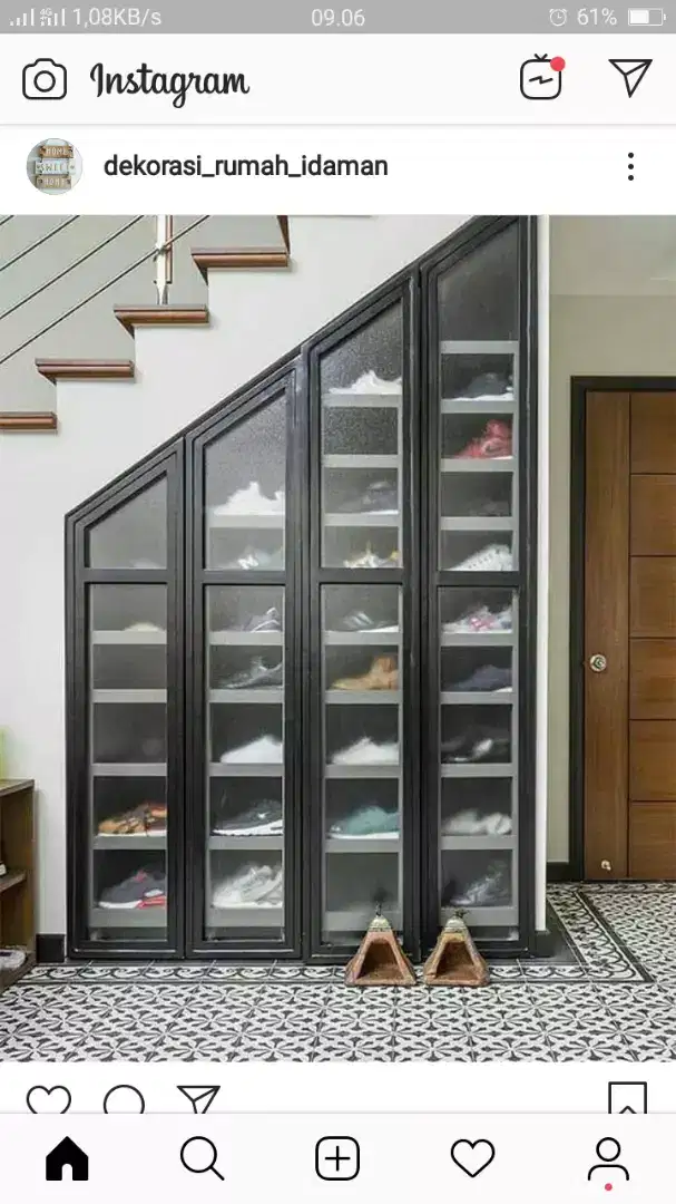Rak Sepatu Sliding Almini dan kusen aluminium