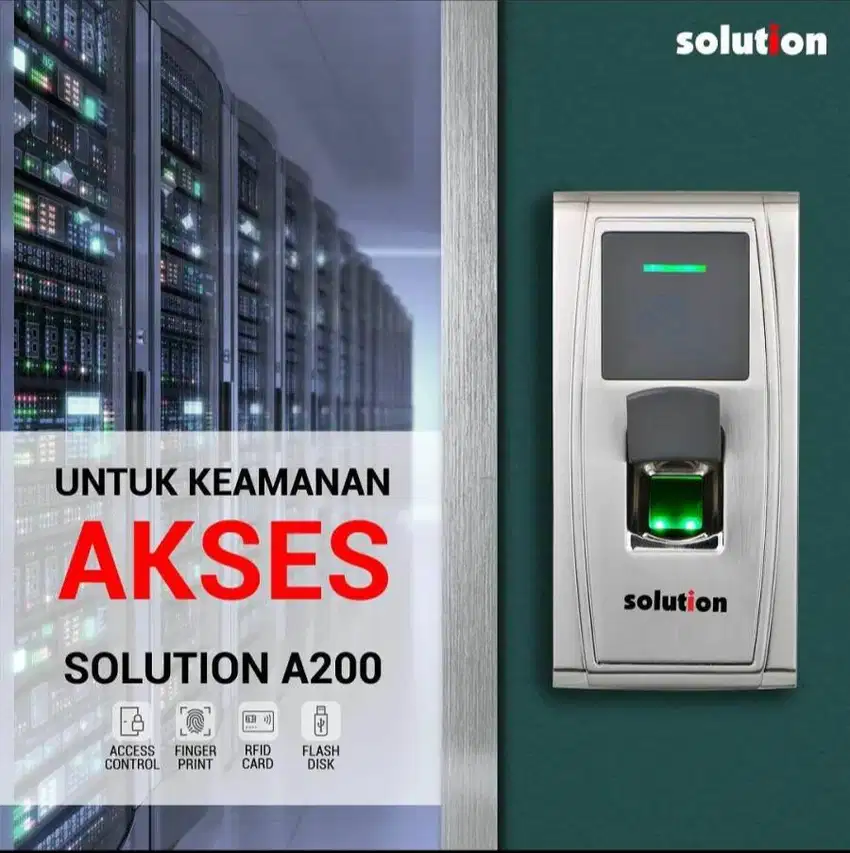 Mesin Akses Door fingerprint dan kartu solution A200