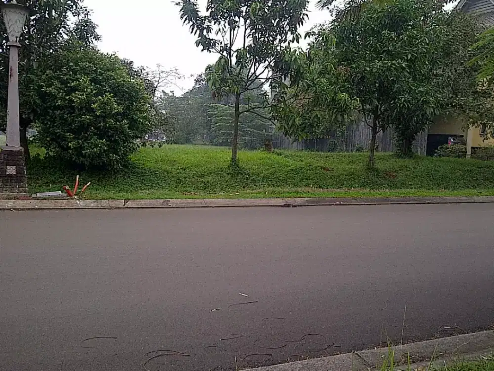 Dijual tanah kavling Nuansa Bali 549m2 hook paling depan