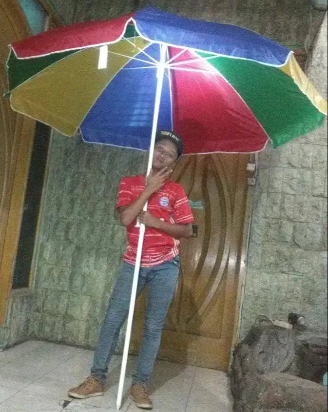 Payung dagang serbaguna diameter 220cm warna pelangi